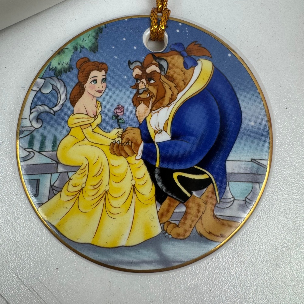 Disney Beauty and the Beast 1991 Animated Classics Ceramic Ornament Theme Park